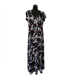 Shelby & Palmer Floral Maxi  Dress, Size L